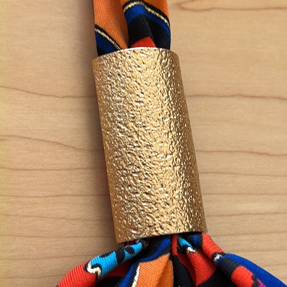 Cache Scarf Print Halter Dress Sz 6 - Picture 8 of 17